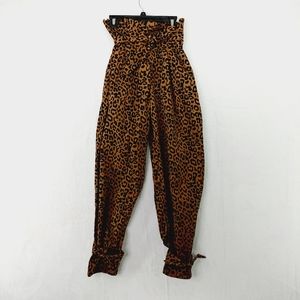 New K Too Cotton High Waisted Leopard Print Casual Pant
